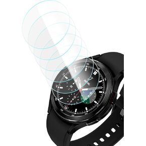 6 Pack Screen Protectors for Samsung Galaxy Watch 4 Classic 42mm/Galaxy Watch 42mm, Anti scratch Tempered Glass Screen Protector for Galaxy Watch/Galaxy Watch 4 Classic 42mm, Bubble Free