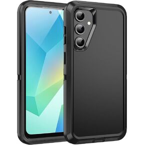 for Samsung Galaxy S25 Edge Case,Shockproof 3-Layer Protection [Without Screen Protector] Rugged Heavy Duty Cover Case for Samsung Galaxy S25 Edge 5G, Black