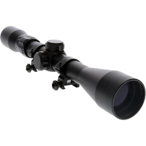 Truglo BUCKLINE Tactical Hunting Shooting Durable Waterproof Fogproof 1" Aluminum Tube Riflescope with Weaver-Style Mount Rings & Elastic Lens Covers Included