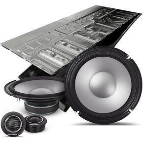Alpine S2-S80C, S Series 8" 2-Way Hi-Res Speakers + Sound Damping Kit Bundle