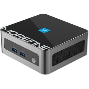 MOREFINE N100 Mini PC, 12th Gen Alder Lake N100 (Up to 3.4GHz), Mini Computes with 16GB DDR4 RAM & 512GB M.2 NVMe SSD, Small PC Support 4K Dual Display/WiFi 6/BT 5.2