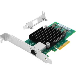 10Gb Network Card with Aquantia AQtion AQC107 Chip, 10GB/5GB/2.5GB/1000M PCIe Ethernet Adapter Single RJ45 Port Support Linux,Ubuntu,Windows, MAC OS