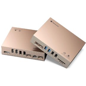 Yottamaster 15-in-1 DisplayLink Docking Station for MacBook M1/M2, USB C Triple Display DisplayLink Docking Station with 2 HDMI+1 DisplayPort,100W PD Charge, 8 USB Ports,Ethernet,Audio,TF/SD [DS04R]