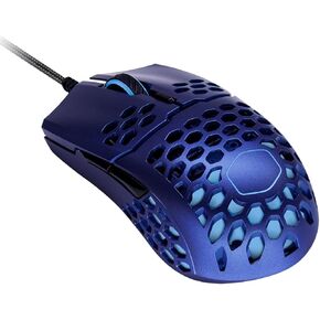 Cooler Master MM711 Blue Steel Limited Edition Gaming Gaming Mouse مع قذيفة قرص عسل خفيفة الوزن ، كابل Ultraweave ، مستشعر ضوئي 16000 نقطة في البوصة ، ولهجات RGB