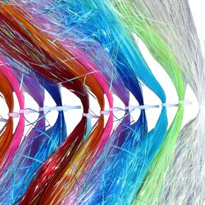 16Packs ذبابة ربط مادة بلورية فلاش فلاولتورافي ، دعابة فلاشابو ، لاستئصال DIY لصيد الأسماك الجاف الذباب الجاف للمياه المالحة العذبة. in Kuwait