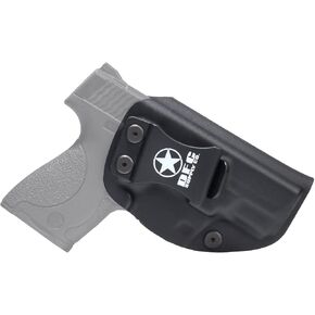 Crazy AL’S® M&P Shield 9MM Holster IWB Kydex Holster Compatible with Smith & Wesson M&P Shield Plus/M 2.0 / M 1.0-9MM/.40 S&W 3.1" Barrel Pistol - Inside Waistband Concealed Carry