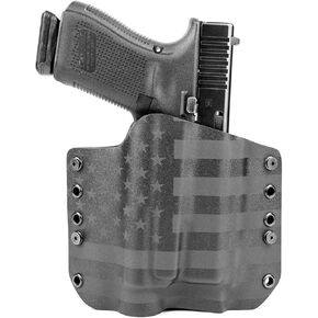 OWB Holster for TLR-7, TLR-7A - Stealth Black USA (Right-Hand, Fits Glock 19,23,32 - Gen 3, 4 & 5 Compatible)