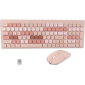 Wireless Bluetooth Keyboard and Mouse Combo(USB + Dual BT),KUYHRF Rechargeable Multi-Device Rechargeable Wireless Bluetooth Mouse and Keyboard, with Silent Keys and Battery Indicator
