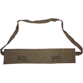 warreplica WWII Korean war US Army Bandolier for M1903 Springfield / M1 Carbine / M1 Garand .30-06 Springfield 7.62×63mm Marked - Reproduction