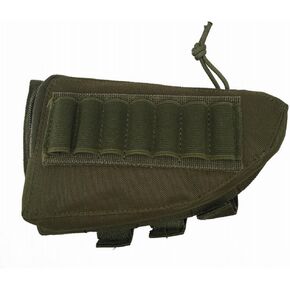 Tactical Buttstock Shotgun Rifle Stock Ammo Portable Pouch Shell Cartridge Holder Pouch Holder Cheek Nylon Pad Package