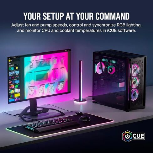 Corsair ICUE Link QX120 RGB 120mm Magnetic Dome RGB - مجموعة أدوات Starter Triple Fan مع مركز نظام ICUE - White (متجدد) in Saudi Arabia