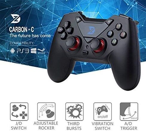 ZD-C Wired Gaming Controller USB Gamepad for PC(Windows XP/7/8/10) & Playstation 3 & Android & Steam (C-Black) (Renewed) in Saudi Arabia