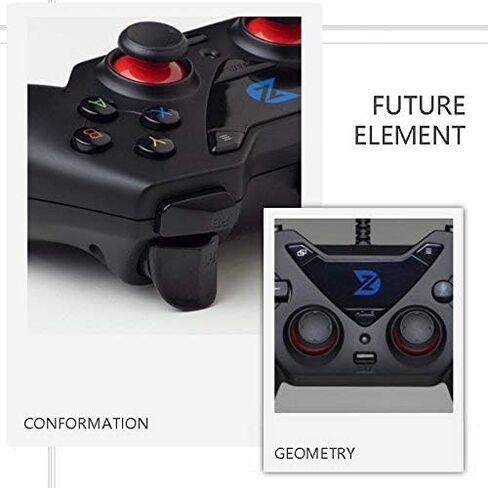 ZD-C Wired Gaming Controller USB Gamepad for PC(Windows XP/7/8/10) & Playstation 3 & Android & Steam (C-Black) (Renewed) in Saudi Arabia
