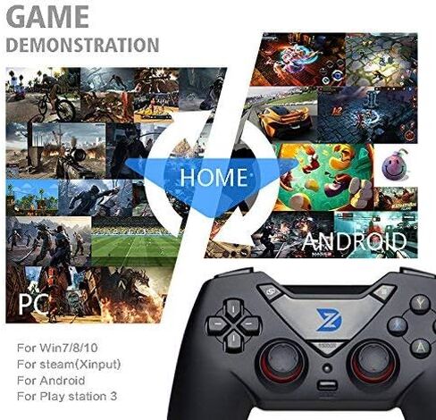 ZD-C Wired Gaming Controller USB Gamepad for PC(Windows XP/7/8/10) & Playstation 3 & Android & Steam (C-Black) (Renewed) in Saudi Arabia