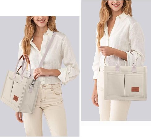 ALUWU Canvas Corduroy Tote Bag Casual Work Shoulder Handbags for Women Cute Purses in Kuwait