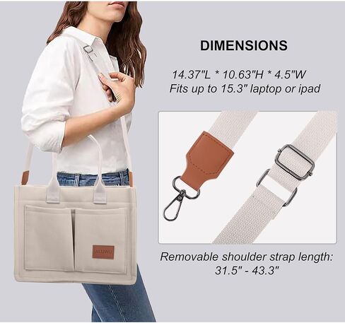 ALUWU Canvas Corduroy Tote Bag Casual Work Shoulder Handbags for Women Cute Purses in Kuwait