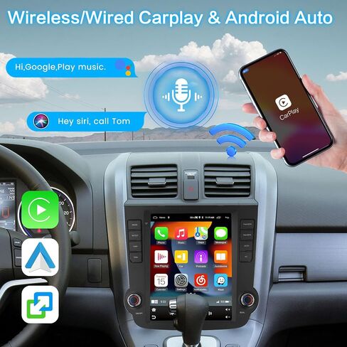[2+64g] inefala لـ Honda CRV 2007-2011 Android Car Radio Stereo مع Carplay Android Auto ، 9.7 بوصة HD الشاشة اللمس العمودية مع GPS WiFi in Saudi Arabia