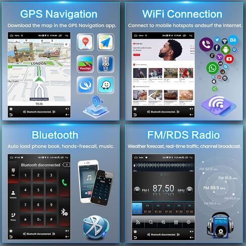 [2+64g] inefala لـ Honda CRV 2007-2011 Android Car Radio Stereo مع Carplay Android Auto ، 9.7 بوصة HD الشاشة اللمس العمودية مع GPS WiFi in Saudi Arabia