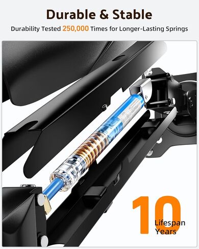 حامل شاشة فردي بسيط ، حامل ذراع شاشة ربيع غاز قابلة للتعديل بالكامل لشاشات 13-27 بوصة ، Vesa 75x75mm و 100x100mm in Kuwait