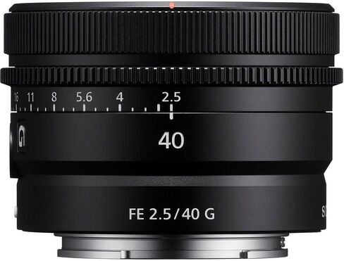 Sony Fe 40mm F/2.5 G Flaf Frame Lens Ultra Compact (SEL40F25G) + مجموعة مرشح العدسات + مجموعة العدسة + العدسة (متجددة) in Saudi Arabia