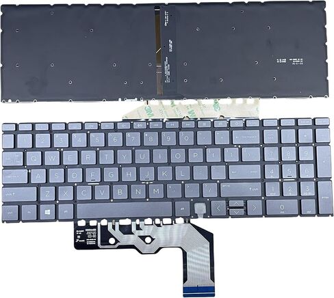 لوحة مفاتيح جديدة في الولايات المتحدة لسلسلة HP Envy X360 15-EE 15M-EE 15-ED 15M-ED 17-CG ، HP ENVY 15M-EE0013DX 15M-EE0023DX 15M-ED0023DX TPN-C149 TPN-W140 AE09U018 أسود الأسود مع الإضاءة الخلفية in Kuwait
