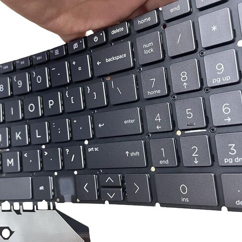 لوحة مفاتيح جديدة في الولايات المتحدة لسلسلة HP Envy X360 15-EE 15M-EE 15-ED 15M-ED 17-CG ، HP ENVY 15M-EE0013DX 15M-EE0023DX 15M-ED0023DX TPN-C149 TPN-W140 AE09U018 أسود الأسود مع الإضاءة الخلفية in Kuwait