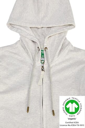 سويت شيرت نسائي من القطن العضوي بنسبة 100% معتمد من GOTS من ENCHANTED COTTONS مزود بغطاء للرأس مع جيب in Kuwait