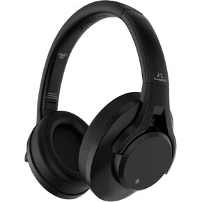 SoundMAGIC P58BT ANC Over Ear Active Hibrid Noise Cancelling Bluetooth Headphones, Black