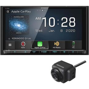 Kenwood Excelon DNX997XR 6.8" Capacitive Touch Panel Navigation DVD Receiver with Bluetooth & HD Radio | High Definition Display | with Apple CarPlay and Android Auto | Plus CMOS-740HD Back Up Camera