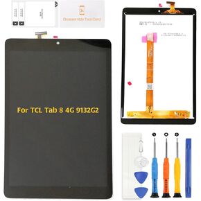 A-MIND Original LCD Screen Replacement for TCL Tab 8 4G 9132G2 (2022) | 8" Black Display Touch Digitizer Assembly Replacement with Repair Tools