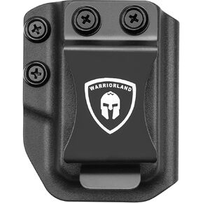 Universal Magazine Holster IWB/OWB Mag Carrier with 1.75 Inch Steel Clip Fit: 9mm/.40 & .45ACP Double Stack - .380 Single Stack
