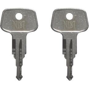N187 Key Replacement (2 Pcs) for Thule Ski,Cargo Box,Roof,Crossbars and Carrier Racks Code N187