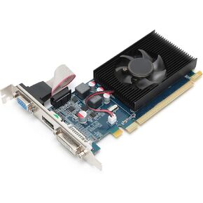 Dilwe HD7450 Computer Graphics Cards, 2G 64bit 600MHz DDR3 Graphics Cards, PCI Express 3.0 Slot for Desktop Computer