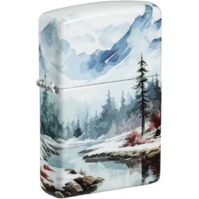 Zippo Frozen Valley Design 540 Matte Pocket Lighter