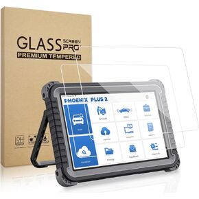 【2 Pack】 10.1 Inches Tempered Glass Screen Protector for Topdon Phoenix Plus 2