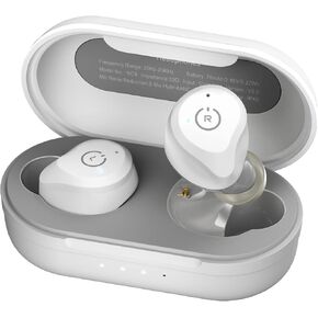 TOZO NC9 Hybrid Active Noise Cancelling Wireless Earbuds, in Ear Headphones IPX6 Waterproof Bluetooth 5.3 Stereo Earphones, Immersive Sound Premium Deep Bass Headset Matte White