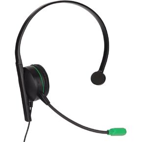 Single Ear Gaming Headset, S481 Wired Single Headset with Mic, Over Ear Noise Cancelling Headphone with 3.5mm in Line Control, for, for One, for PC, Phone, Tablet