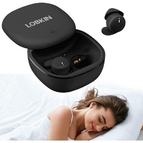 LOBKIN Sleep Headphones，Wireless Bluetooth 5.4 Noise Blocking Sleeping Headphones，Sleep Earbuds for Side Sleepers in-Ear Soft Mini Invisible Buds for Sleeping Working