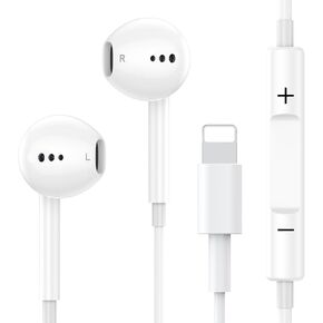 Alfu Wired Earbuds for Phone, Headphones Noise Isolating Earphones Headsets with Microphone & Remote Compatible with iPhone 14/13/12/11/XR/XS/X/8/8Plus/7/SE