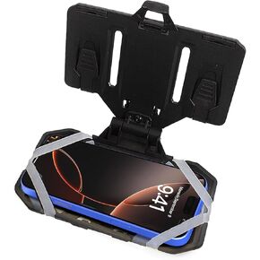 Tactical Phone Holder, Molle Phone Holder, Phone Chest Holder, Compatible with Smartphones with Screen Size 4.7" - 6.7" for Outdoor Activities, Tactical Training and Camping Activities - Black