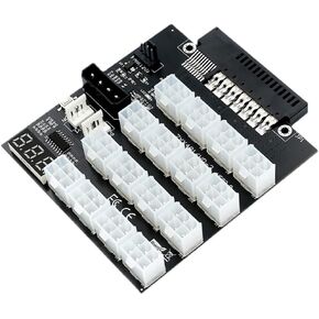 xiwai 14+10Pin Flex Slot Server Power Board to 16x6Pin Power Supply Board for CHIA ETH BTC Mining Miner