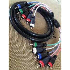 FYL UVerse TV Steren 257-606BK, 6ft 5-RCA Mini Component Video/Audio Cable