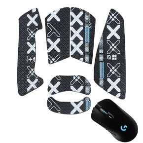 Mouse Grip Tape Full Coverage for Logitech G703/G403/G603 Lightspeed Wireless Gaming Mouse, Mouse Anti Slip Grip Tape,Self-Adhesive PreCut Sweat-Resistant Professional Mice Upgrade Kit(Black)
