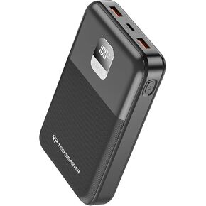 TECHSMARTER 20000mAh 65W USB-C Fast Charging Laptop Power Bank Portable Charger. for iPhone 16, 15, 14, Samsung Galaxy S24, S23, iPad Pro, MacBook Pro, Chromebook, Steam Deck, Dell, HP