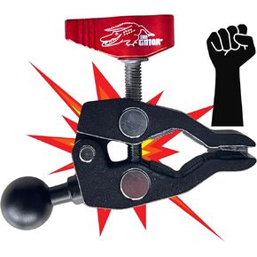 THE GATOR" Cell Phone Holder for Car. DAQC Design, (Patent Pending) Air Vent Phone Holder for Car RED FIN Vibration DAMPENING Technology. Hands Free Phone Holder for Automobile, ATV, Bicycle..