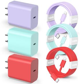 Charger for Phone 14 Charger,20W Wall Charger Fast Charging Phone 10 FT ightning Cable Phone Charger Cord for Phone 14/13/12/12 Pro Max/11/Xs Max/XR/X,AirPods Pro