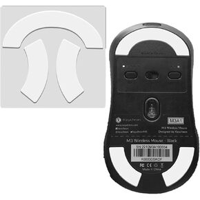 Rounded Curved Edges Mouse Feet Skates for Keychron M3(M3-A1) Wireless Mouse, Gaming Mouse Feet Skates,Anti-Slip,Game Mouse Accessories,Gaming Mouse Feet Replacement(White)