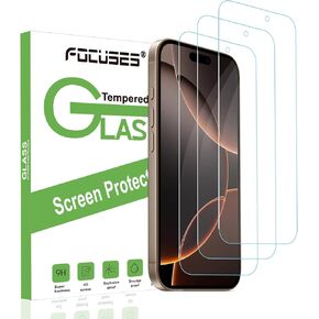 Blue Light Screen Protector for iPhone 16 Pro 3 Pack Anti Blue Light Tempered Glass for iPhone 16 Pro (6.3inch)