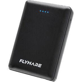 Flyhare Heated Vest Battery Pack, Portable Power Bank with USB-C Charging Port, Black