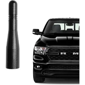 for RAM Truck Short Antenna 2011-2025 Fit for RAM 1500 2500 3500 4500 5500 | Black 3 inches | Short Replacement Antenna | Optimized Radio Reception | Car Wash Safe | for Dodge RAM Radio Accessories